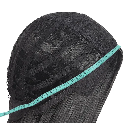 Vista 5 de MapofBeauty Peluca de disfraz de anime de cosplay larga y recta de 40 Negro