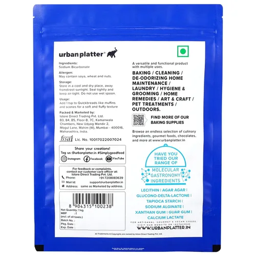 Vista 2 de Urban Platter Baking Soda, 1kg