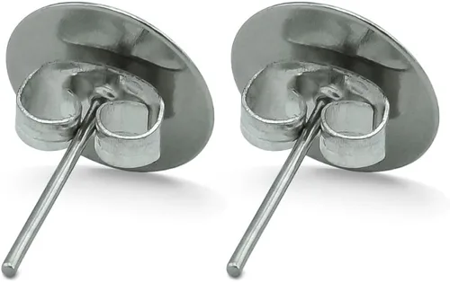 Vista 3 de Adivina lo que Corgi Butt Funny Joke - Aretes chapados en plata, Metal