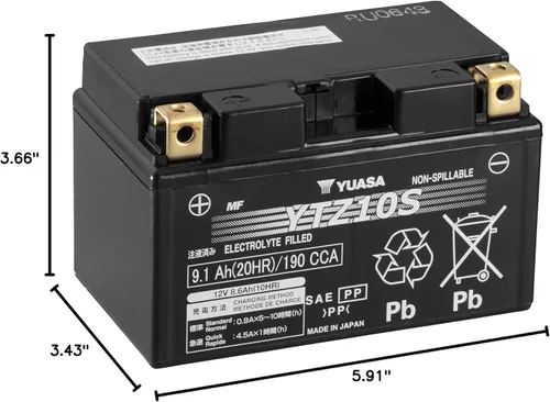 Vista 2 de Yuasa YTZ10S batería