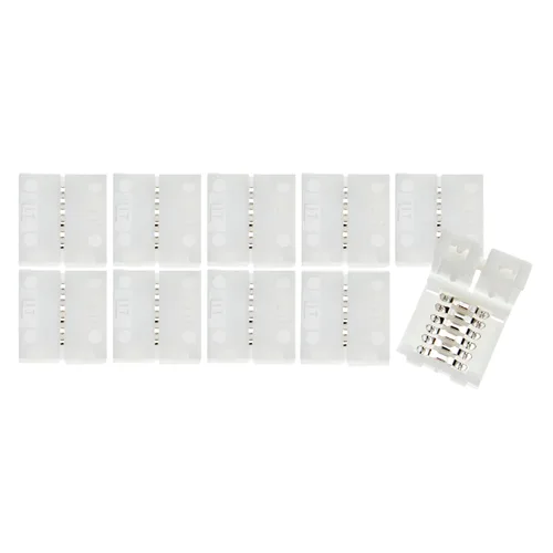 Vista 9 de Litcessory Conector de 6 pines a extremo cortado compatible con tiras de luz Nanoleaf Essentials (paquete de 4, blanco)