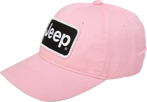 Vista 2 de Jeep Sombrero de parche bordado sin estructurar de sarga china prémium para mujer, gorra para niñas, color rosa, Rosado