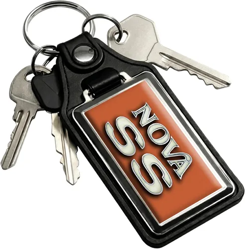 Vista 42 de Brotherhood Car Key Chain for Nova - Classic Models Keychain for Men and Blanco antiguo - Personalizado 1975