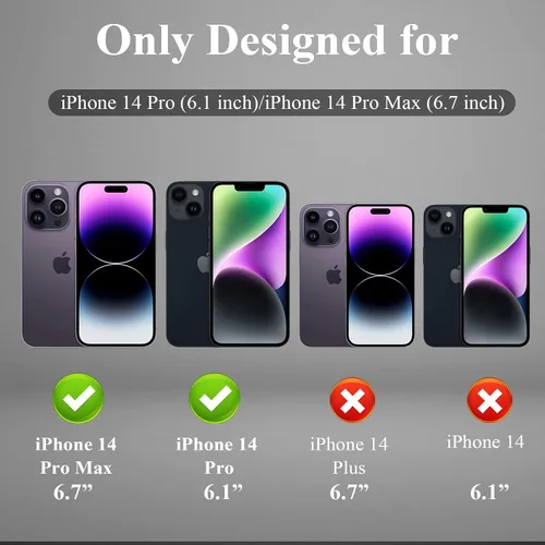 Vista 2 de YWXTW Protector de lente de cámara diseñado para iPhone 14 Pro Max, protector de lente de cámara para iPhone 14 Pro, protector de lente de cámara