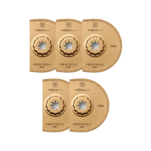 Vista 6 de Fein Starlock Plus 63502170210 - Hoja de sierra segmentada de carburo, extracción precisa de lechada de azulejos, corte de yeso y trabajo