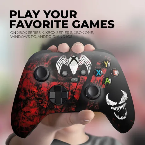 Vista 4 de DreamController Carnage Custom X-box Controller Wireless compatible with X-box OneX-box Series XS Proudly Customized in USA with Permanent HYDRO-DIP
