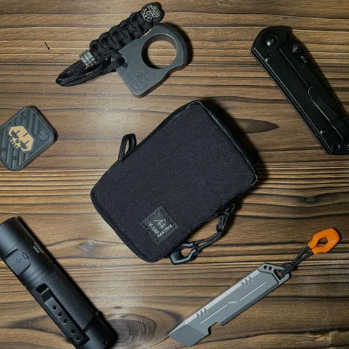 Vista 5 de Y-SHP MATRIX Carteras para hombre, cartera portátil para tarjetas para hombres, cartera pequeña y exquisita con llavero, monedero para hombres