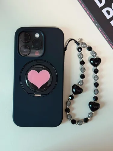 Vista 3 de Drawwind Correa con cuentas para teléfono con pulsera universal, cordón para teléfono celular lindo, pulsera de muñeca con cuentas, cadena de hilo