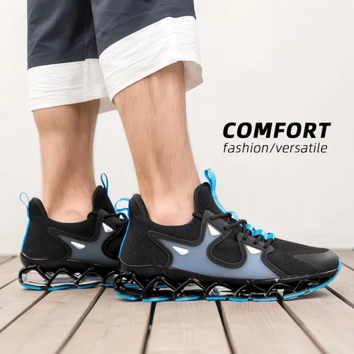 Vista 7 de Zapatillas de correr para hombre Blade Fashion Sneakers Casual Slip on Tenis Caminar Atlético Deportivo Zapatillas Zapatillas para Hombre