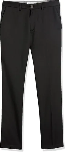 Vista 7 de Tienda Essentials - Pantalón de vestir de corte ajustado y diseño frontal plano para hombre