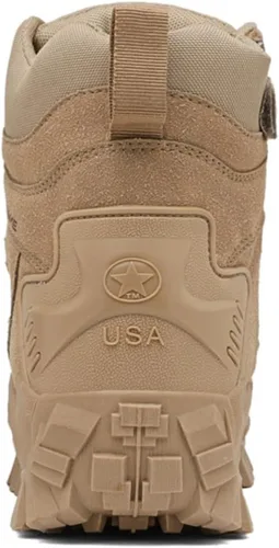 Vista 7 de Men's Military Tactical Boot Lightweight Comfortable Boots Motorcycle Combat Hiking Boots Hiking Boots Hiking Shoes