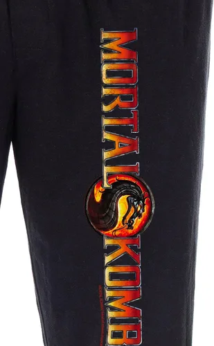 Vista 3 de Mortal Kombat - Pantalones de pijama para hombre con logo de Dragon Script