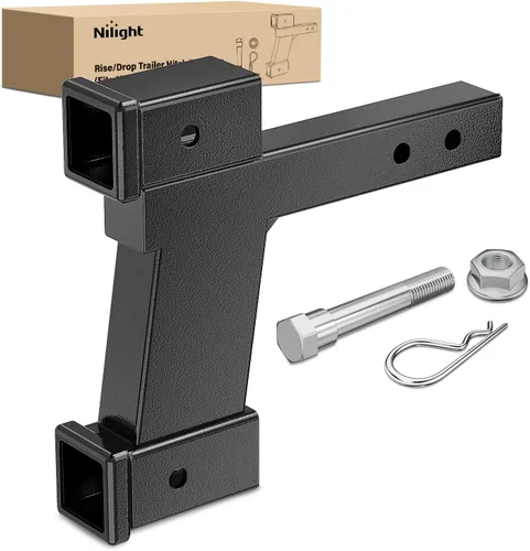 Vista 28 de Nilight Adaptador extensor de receptor de enganche de remolque, reductor de adaptador de enganche de 1-1/4 a 2 pulgadas, convertidor de manguito