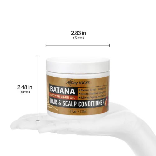 Vista 4 de AllDay Locks Batana acondicionador para cabello y cuero cabelludo Aceite de batana 100% Honduras Cabello saludable, más grueso, más fuerte