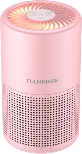 Vista 12 de Purificadores de aire para recámara, FULMINARE Filtro de aire HEPA H13 verdadero, limpiador de aire silencioso con luz nocturna, purificador de aire