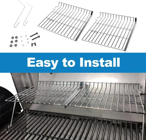 Vista 4 de Rejilla de calentamiento para parrilla Uniflasy para Char Griller 5050, 5650, 3001, 2223, 5072, 2823, 3030, rejilla de calentamiento para parrilla