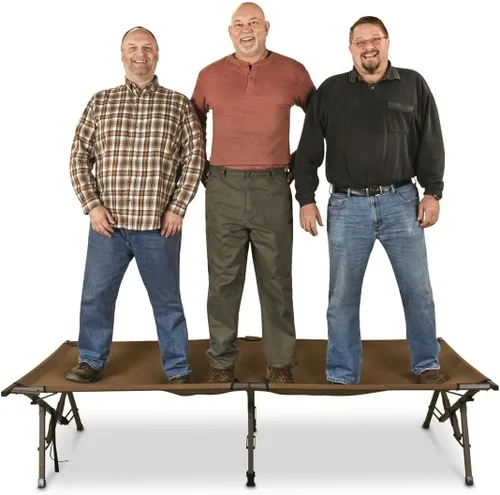 Vista 3 de Guide Gear Cama plegable para camping, tienda de campaña portátil para adultos, de gran tamaño, resistente, cuna XL Magnum, capacidad de 600 libras