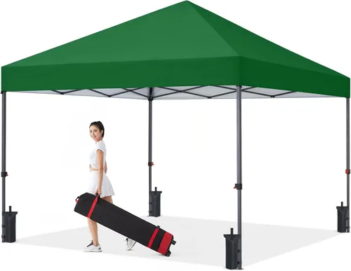 Vista 19 de COOSHADE - Tienda de campaña duradera y fácil de desplegar con bolsa enrollable, 8 x 8 pulgadas, gris