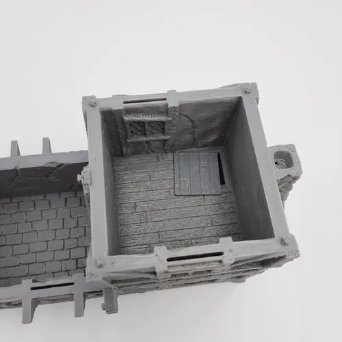 Vista 7 de Small House - HERO Creations - 1:28 - RPG - Dungeons and Dragons - DND - Pathfinder - El Señor de los Anillos - Figura miniatura (gris/sin pintar)