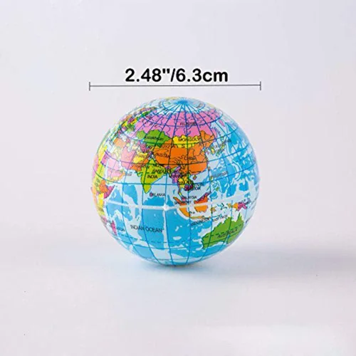 Vista 4 de Mini bolas de estrés de globo exprimible de 2.48 pulgadas, bolas de alivio de tensión, recuerdo de fiesta, bola de globo de PU suave