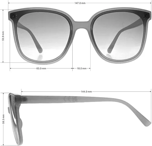 Vista 21 de Circus NY by Sam Edelman Gafas de sol redondas estilo ojo de gato CC610 para mujer
