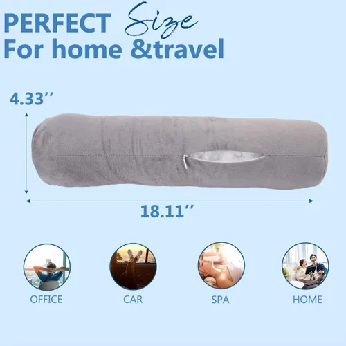Vista 6 de Health - Almohada cervical para el cuello, cómodas y altamente resistentes, almohadas de cuello redondo para dormir, almohada de gran