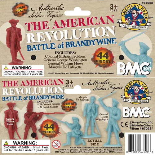 Vista 9 de BMC Revolutionary War Plastic Army Men - 44 figuras de soldado de batalla de Brandywine