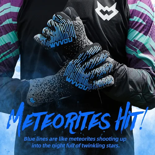 Vista 2 de WVVOU Guantes de Portero de Fútbol para Jóvenes y Adultos (Talla 7-10, 3 Estilos) Guantes de Portero de Alto Rendimiento Guantes de Fútbol