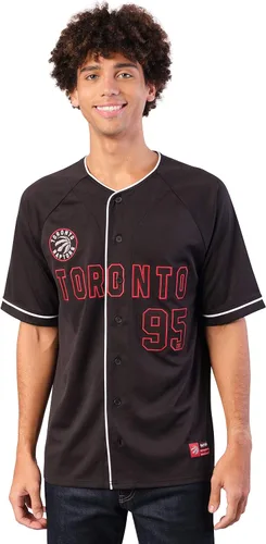 Vista 14 de Ultra Game Camiseta de béisbol oficial de la NBA con botones y botones para hombre