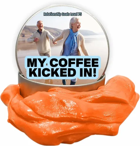 Vista 7 de My Coffee Kicked in Stress Putty - Juguete antiestrés para adultos para bebedores de café, regalos de broma para amantes de la cafeína, regalos