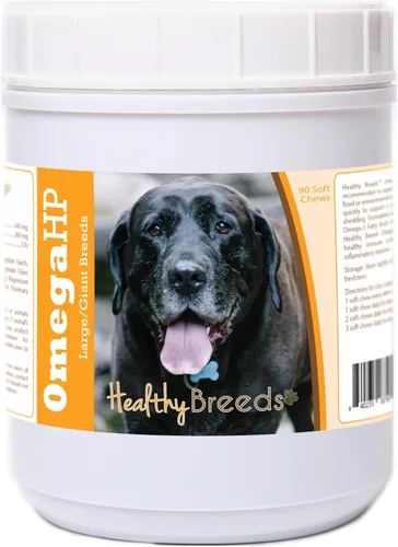 Vista 34 de Healthy Breeds Affenpinscher Omega HP - Masticables suaves para piel y pelaje, 60