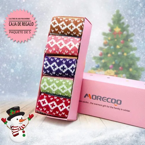 Vista 2 de MORECOO Socks for Women - Stocking Stuffers Gifts for Women A-multicolor 4