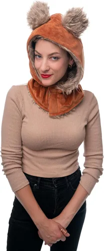 Vista 3 de ComfyCamper Sombrero de monstruo peludo - Disfraz de animal lindo - Cosplay Halloween
