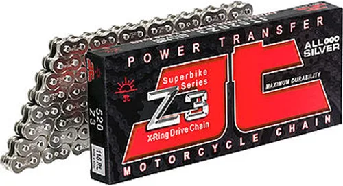 Vista 9 de JT Chain JTC530Z3GS104RL (serie 530) oro 104 eslabones cadena de anillo en X súper resistente con enlace de conexión