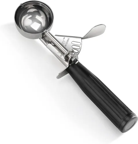 Vista 7 de New Star Foodservice 34905 cuchara de presión para pulgar de grado comercial/cuchara para helado, acero inoxidable 18/8, 0.875 oz, tamaño 40, púrpura