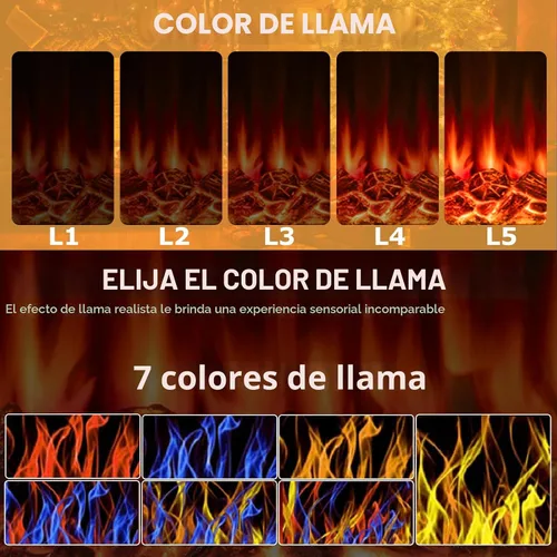 Vista 4 de BOSSIN Chimenea eléctrica de 36 pulgadas con repisa, inserto de chimenea eléctrica de 23 pulgadas, soporte de TV independiente con temporizador
