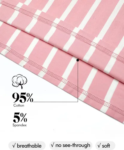 Vista 4 de BBHoping Vestido de maternidad casual a rayas para mujer, manga corta y 34, longitud hasta la rodilla, ropa de embarazo para baby shower