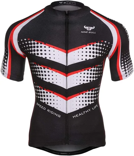 Vista 2 de Conjunto de camiseta de ciclismo para hombre, camiseta reflectante de secado rápido y pantalones cortos de ciclismo acolchados 3D, M