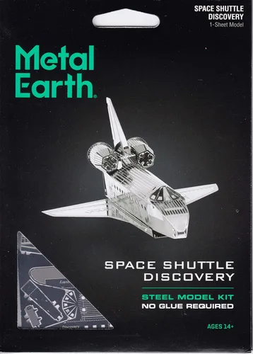 Vista 6 de Fascinations Metal Earth Space Shuttle Discovery - Kit de modelo de metal 3D