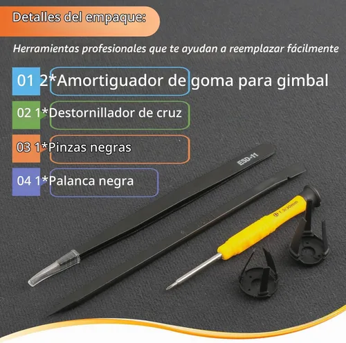 Vista 7 de Para DJI Mini 3 Pro Gimbal Amortiguación de Caucho Reemplazo para DJI Mini 3 Amortiguador Gimbal Cámara Amortiguador Amortiguador Drones Accesorios