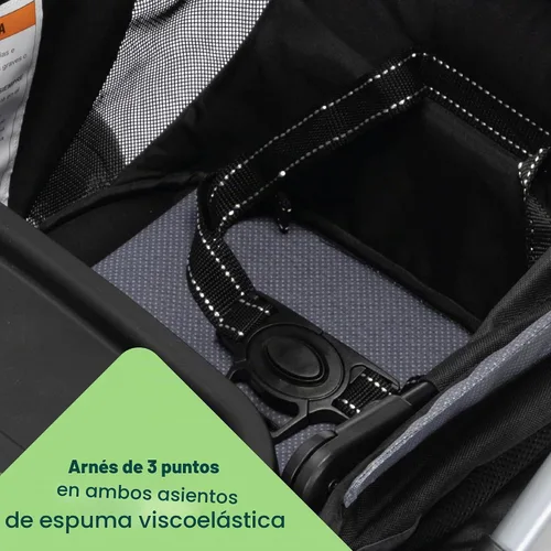 Vista 7 de Safety 1st Summit Wagon - Cochecito para 2 niños con bandeja extraíble en la calle alta
