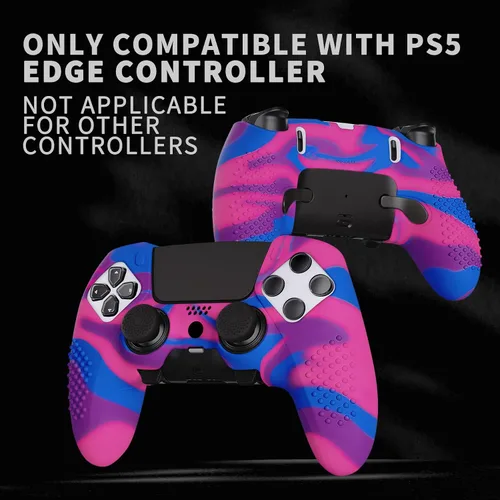 Vista 90 de PlayVital 3D Studded Edition Anti-Slip Silicone Cover Case for ps5 Edge Controller, Soft Rubber Protector Skin for ps5 Edge Wireless Controller with