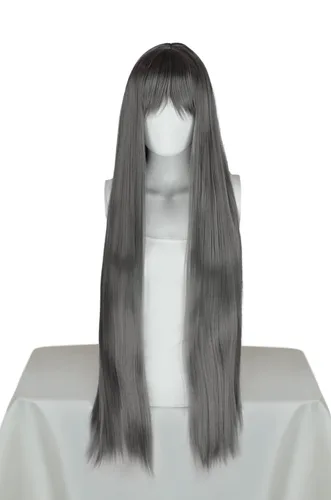 Vista 12 de Epic Cosplay Persephone Peluca larga y recta negra de 40 pulgadas (12B1)