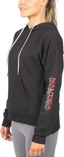Vista 2 de Nautica Competition - Sudadera deportiva básica para mujer, con capucha, forro polar ultra suave con bolsillos