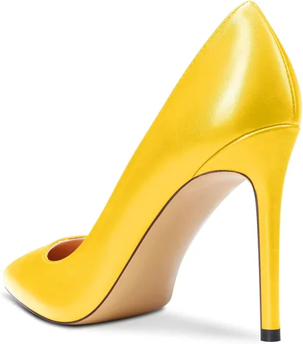 Vista 3 de Castamere Zapatos de tacón alto con punta puntiaguda para mujer, zapatos clásicos sin cordones, zapatos de fiesta de boda