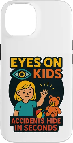 Vista 4 de Eyes on Kids Child Safety Gift for Moms, Granny, Grandad Case for iPhone XR