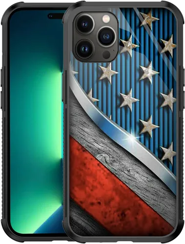 Vista 20 de Funda para iPhone 11 Pro, Funda con Bandera Americana para iPhone 11 Pro Diseño para Hombres Niños [Anti-Rayones] Antideslizante+A Prueba de Golpes