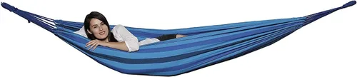 Vista 6 de Trekmate - Hamaca brasileña de lona de algodón transpirable para una sola persona, para camping, equipo al aire libre, mochila, senderismo, caza