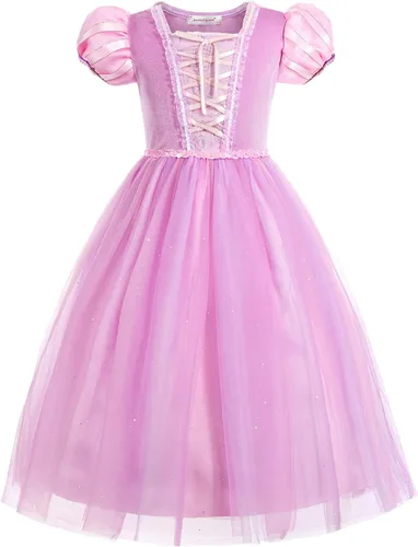 Vista 2 de JerrisApparel Vestido de princesa para niñas disfraz de Halloween cosplay fiesta