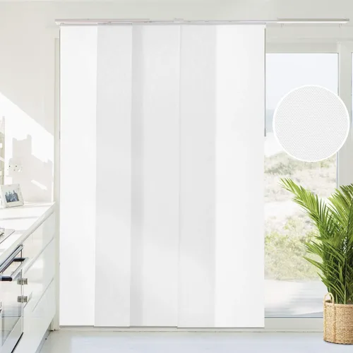 Vista 17 de CHICOLOGY Persianas de puertas corredizas, Persianas para puertas corredizas de vidrio, persianas verticales para puertas de patio, divisor